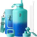 Coolflask 128 oz Gallon Water Bottle Insulated by Coolflask