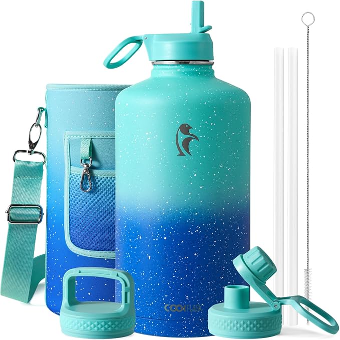 Coolflask 128 oz Gallon Water Bottle Insulated by Coolflask