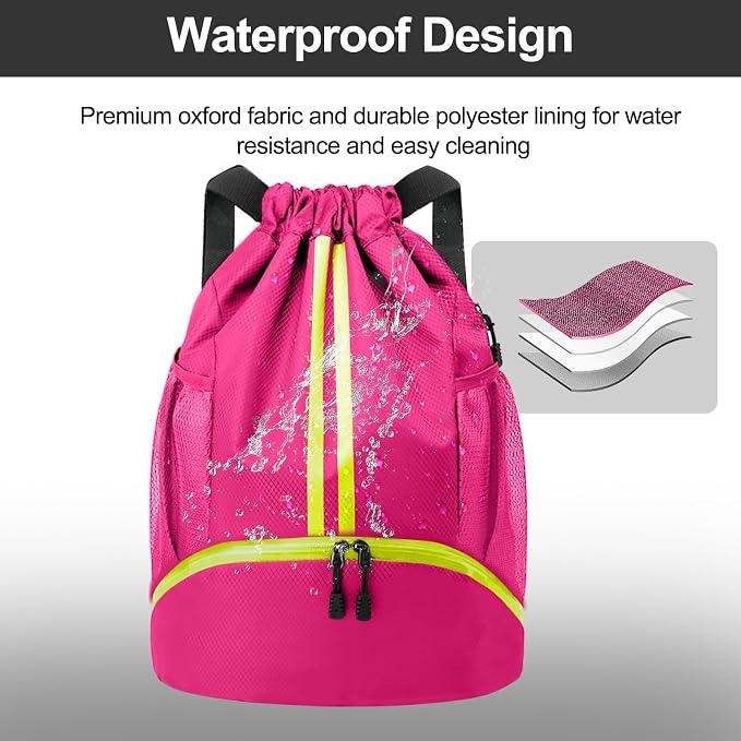Hoedia Sports Drawstring Backpack - Image 9