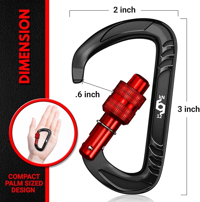 Rhino Produxs 12kN Heavy Duty Carabiner Clips, - Image 2