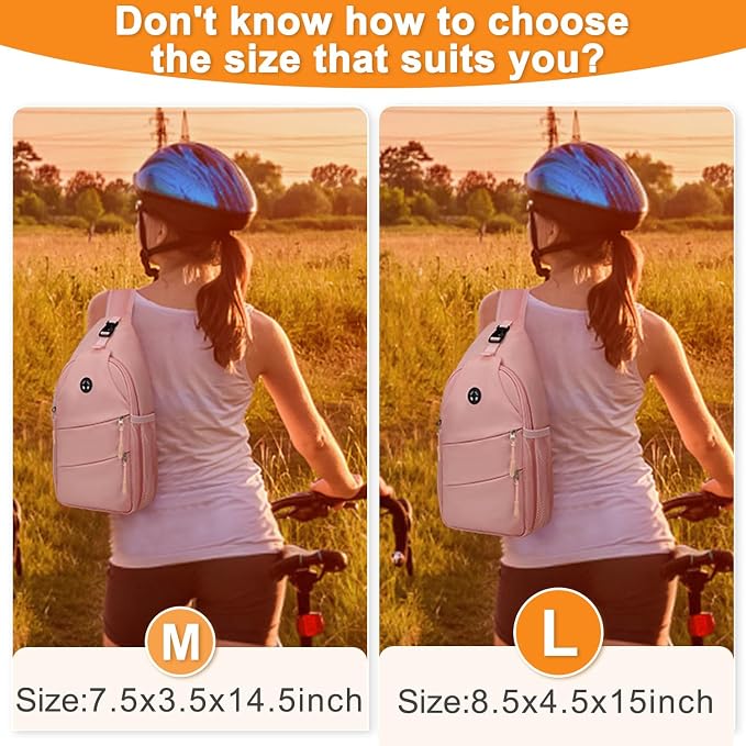 Pritent Crossbody Bags for Women Men Trendy Sling Bag Backpack Casual Chest Bag - Image 6