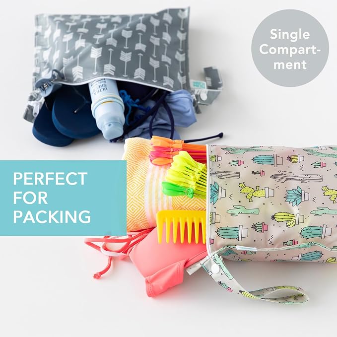 Bumkins - Waterproof Wet Bag - For Baby, Swim Suit, Cloth Diapers, Pump Parts - Image 2