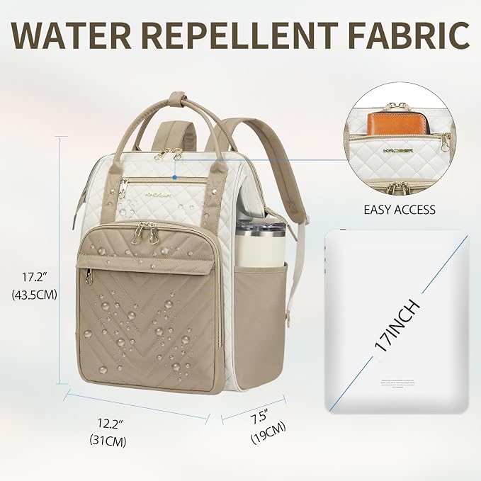 KROSER Laptop Backpack 17" Stylish Backpack Water Repellent College Casual - Image 2