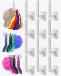 Hat Rack for Hat Storage, Strong Adhesive Hat Hooks for Wall Hat Organizer for by Sunfanie