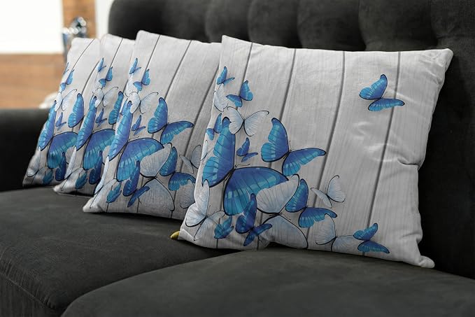 Ambesonne Butterflies Throw Pillow Cushion Case Pack of 4, Modern Accent - Image 7