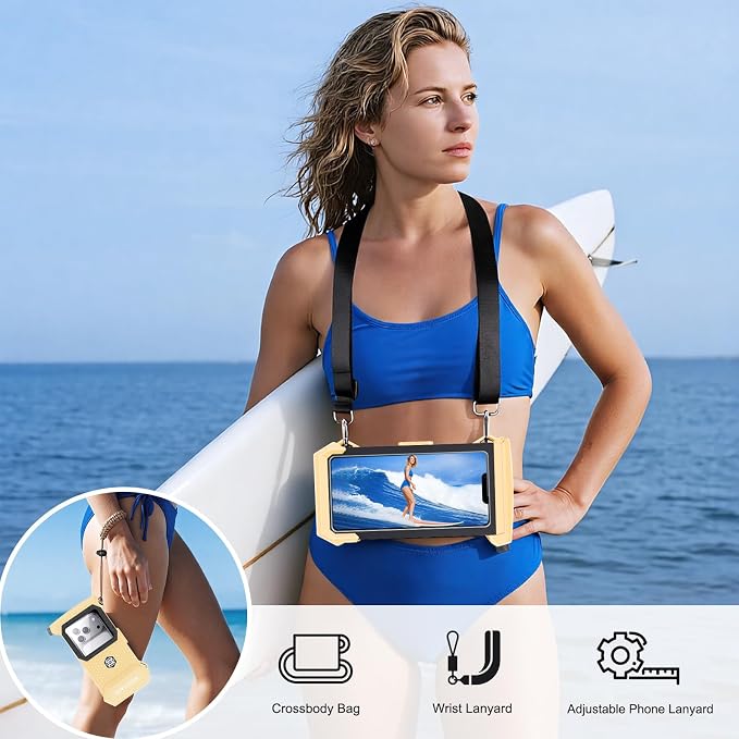 Underwater Phone Case for Snorkeling & Diving, IP68 Waterproof Case for Swimming - Image 4