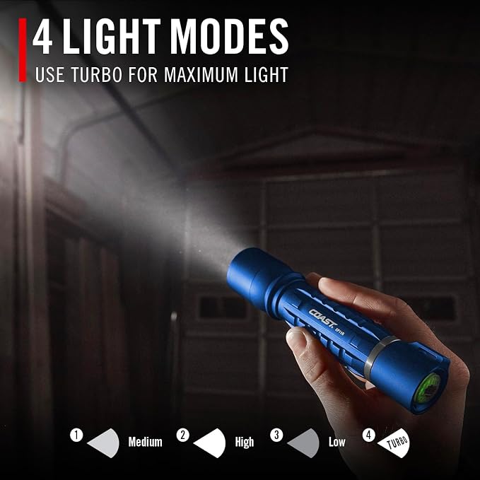 Coast XP11R 2600 Lumen USB-C Rechargeable LED Flashlight - Image 13