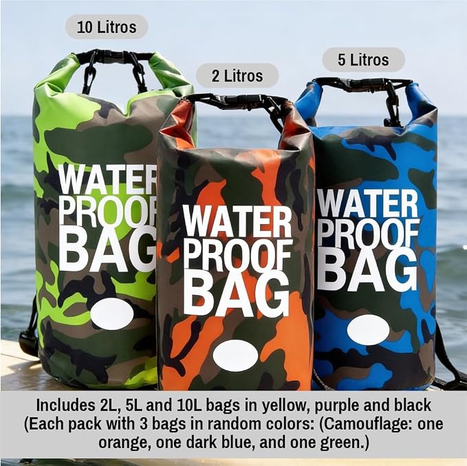 Waterproof Backpack Roll Top Dry Bag Set of 3 – PVC Dry Bags Waterproof - Image 5