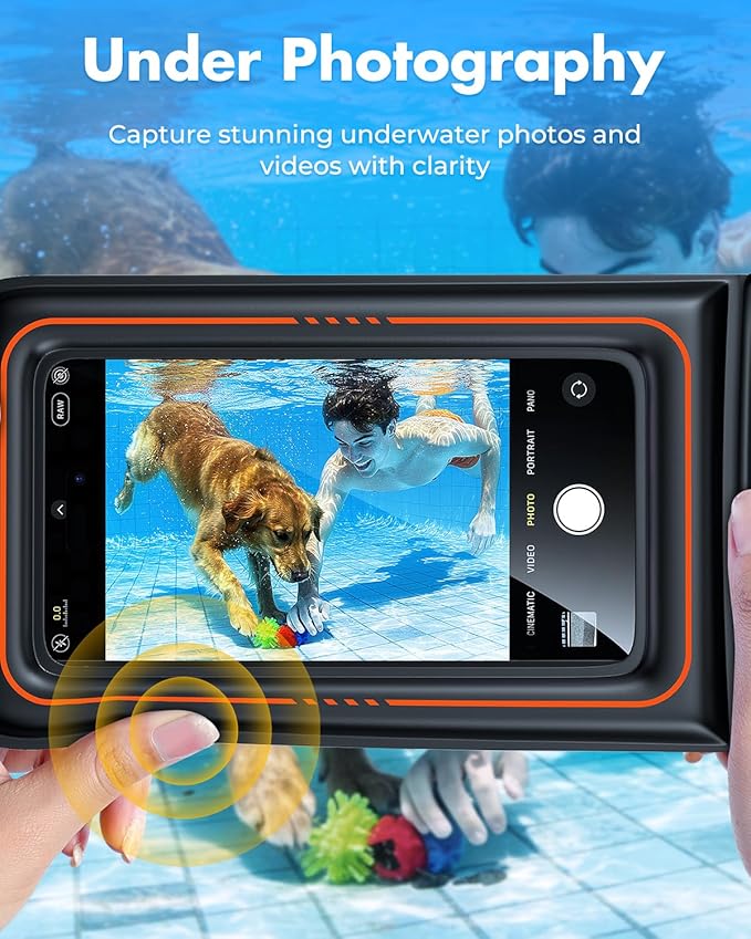 UNBREAKcable Floating Waterproof Phone Pouch 2 Pack, IPX8 Waterproof Phone Case - Image 4