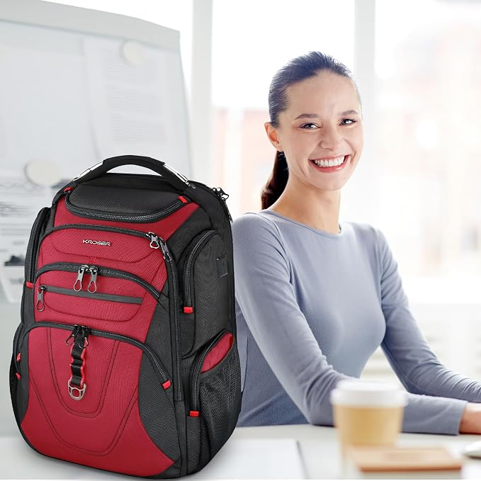KROSER Friendly Travel Laptop Backpack 17.3 inch XXXL Gaming Backpack - Image 6