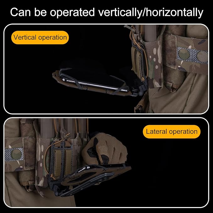 90 Degree Rotataion Tactical Plate Carrier Vest Attachments Universal Phone - Image 8