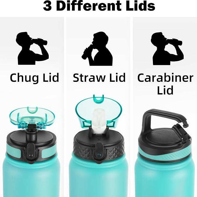 Oldley Insulated 32 oz Stainless Steel Water Bottle - Image 2