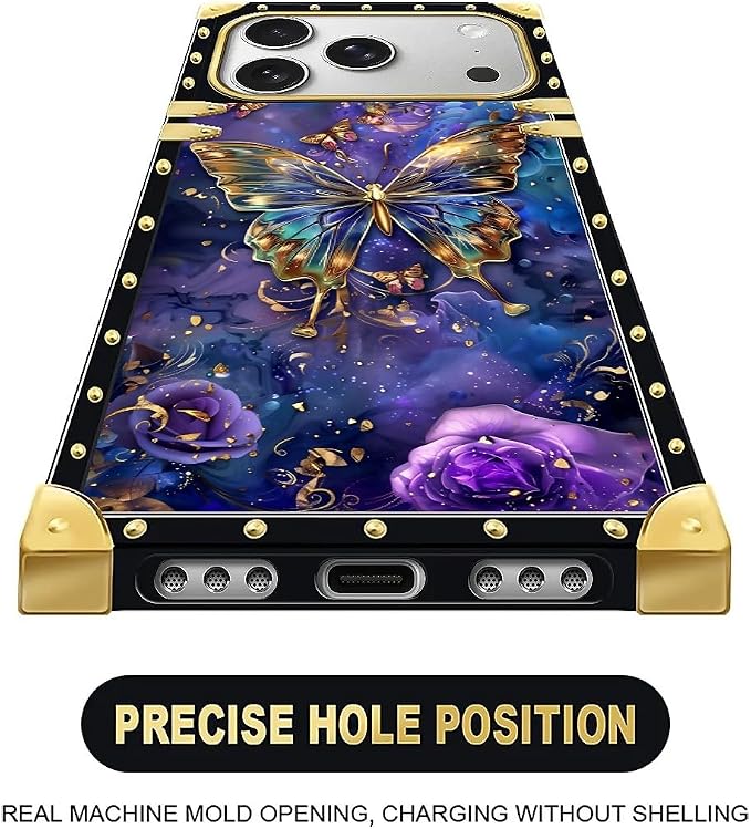 for iPhone 17 Pro Max Case Luxury Golden Decoration - Image 5