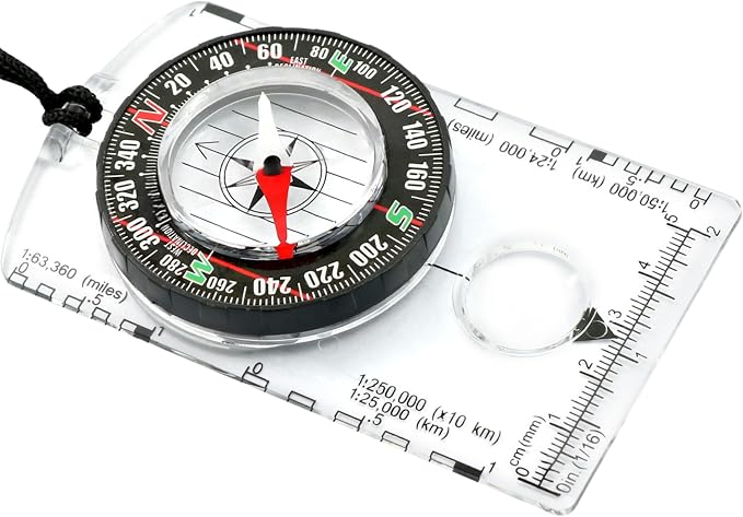 Trekker's Compass Crew Orienteering Compass, Magnetic Navigation Set by Unknown