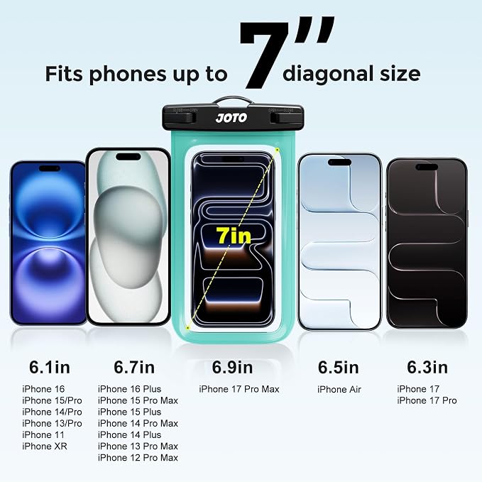 JOTO 2 Pack Universal Waterproof Phone Case - Image 4
