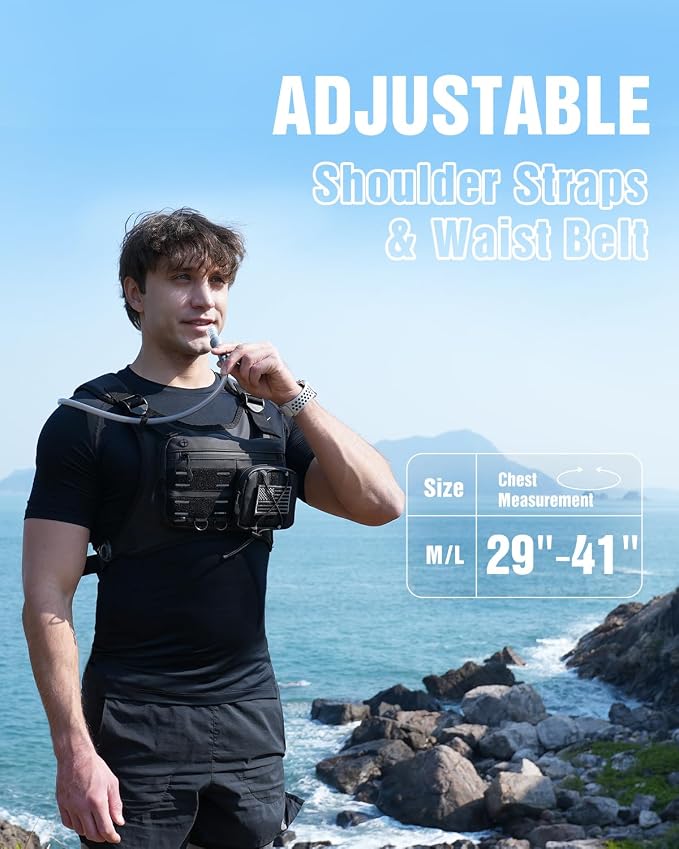 Zelvot Running Vest with 2L Water Bladder, Hydration Backpack, U.S. Original - Image 4