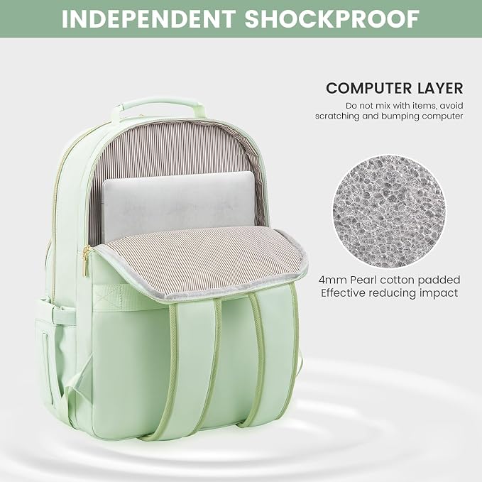 LOVEVOOK Laptop Backpack for Women 15.6 inch, Cute Womens Travel Backpack Purse - Image 3