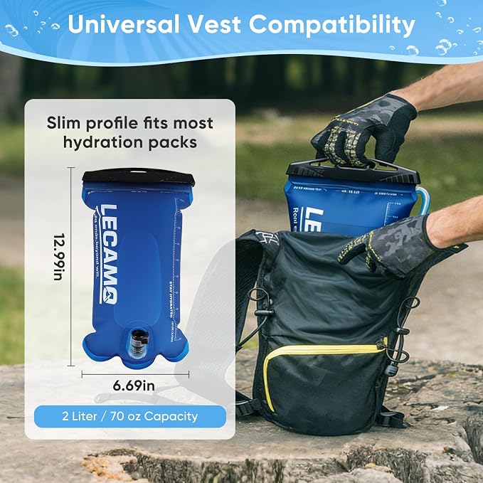 2L Hydration Bladder, Leak-Proof TPU Water Reservoir - Image 3