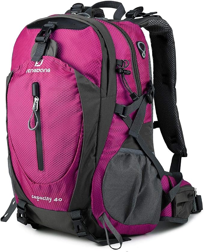 FENGDONG 40L Waterproof Lightweight Outdoor Daypack Hiking, Travel Backpack by FENGDONG