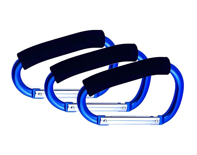3PCS Stroller Hooks, 5.2'' Large Carabiner Clip by Noneea