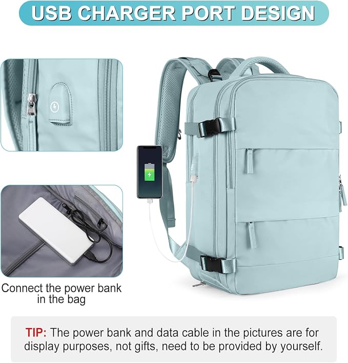 coofay Large Personal Item Travel Backpack - Image 6