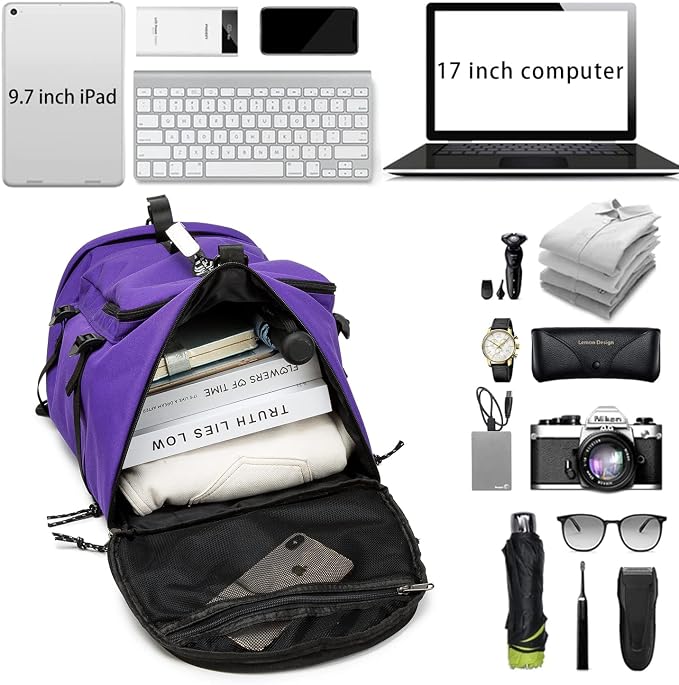 Gym Duffle Bag Waterproof black Laptop Backpack Suitable - Image 2