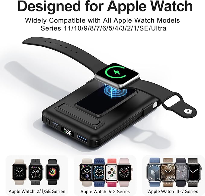 Magnetic Portable Charger, 10000mAh Wireless Power Bank - Image 5