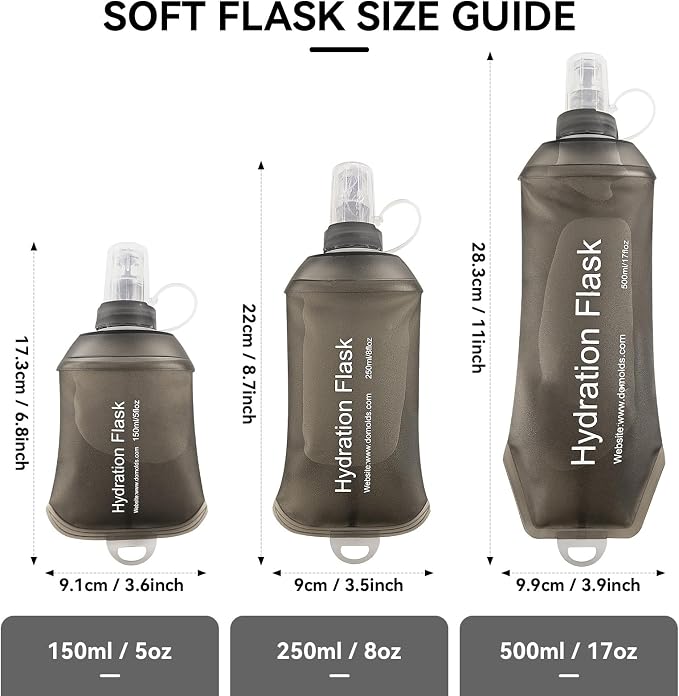 250ml Soft Flask Soft Water Bottle - Image 2