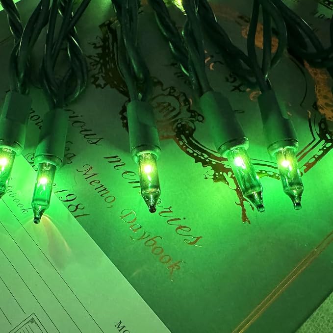 HISHINY Green String Lights 100 Count Mini St. Patrick's Day Decorations Lights - Image 7