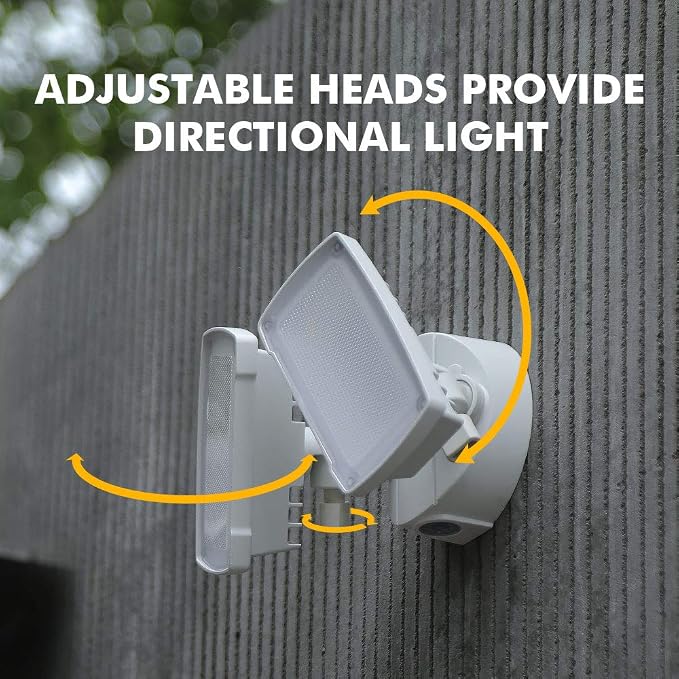 LUTEC LED 3500 Lumen 32W 5000K Integrated Dual-Head Flood Light Outdoor Dusk to - Image 4