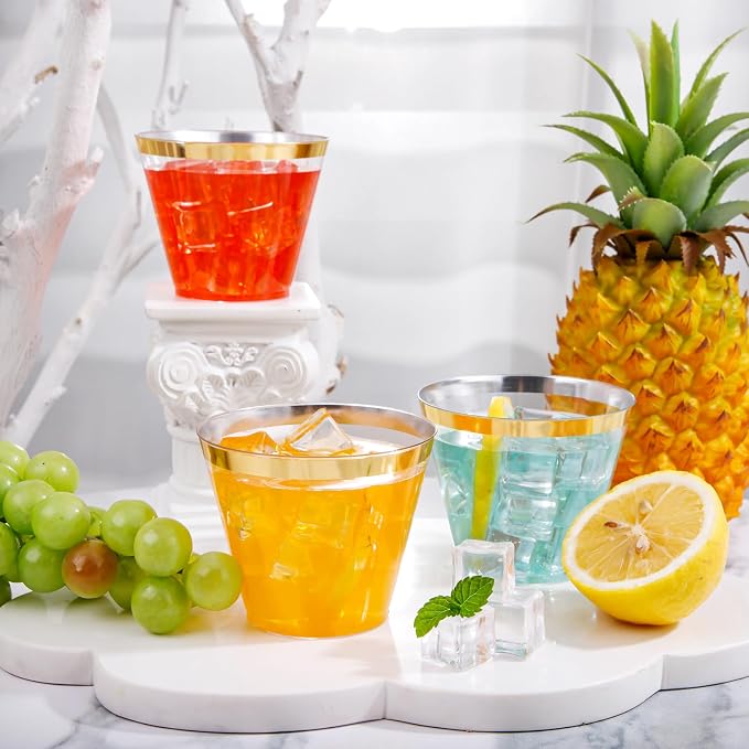 I00000 Heavy Duty Plastic Cups, 9 oz, BPA Free, Disposable, - Image 7