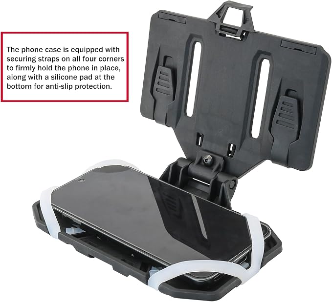 Phone Mount MOLLE Vest Plate Carrier Tactical Phone Holder, Quick Release Flip - Image 3