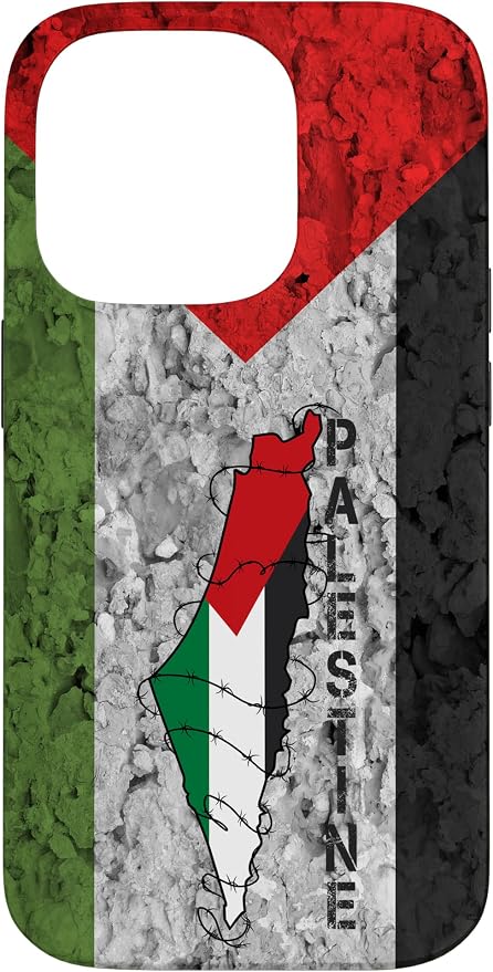 Kufiya PALESTINE Keffiyeh flag, Palestinian Map pattern Case by Unknown