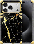 for iPhone 17 Pro Case Luxury Golden Decoration by Unknown