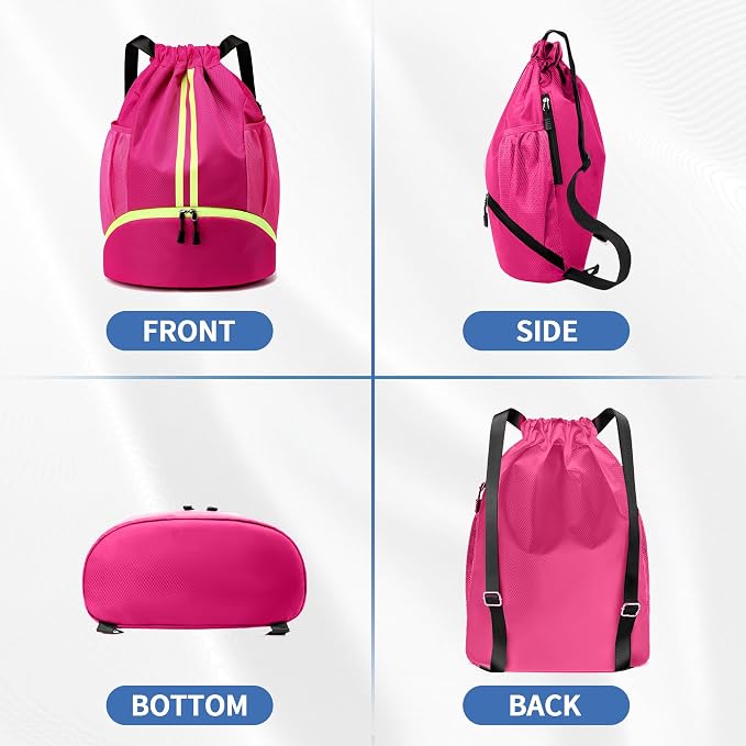 JELUTAR Drawstring Backpack Gym Bag - Image 5