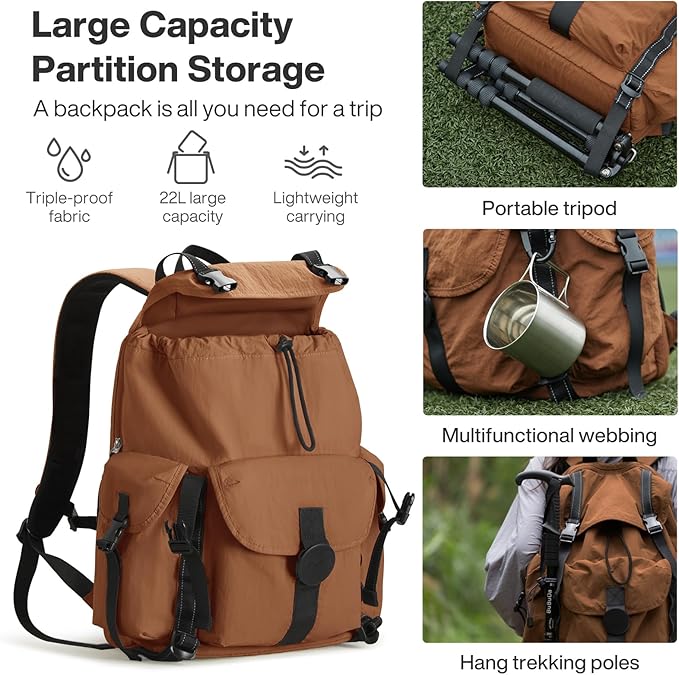 mixi Travel Backpack for Women Men, 18 Inch Carry On Laptop Backpack Flight - Image 2