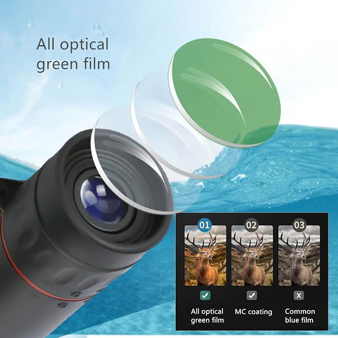 Binoculars, Pocket Monocular 30x25 Monoculars Handheld Optics - Image 9