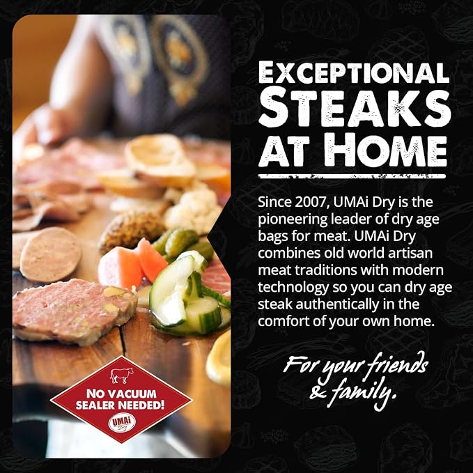UMAi Dry Aging Bag for Steaks, Dry Age Bags for Meat, Brisket or Bone-In up to - Image 3
