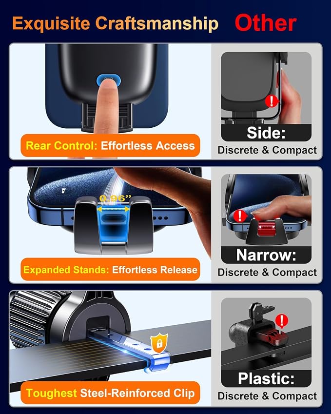 Qifutan Car Phone Holder Mount Phone Mount - Image 7