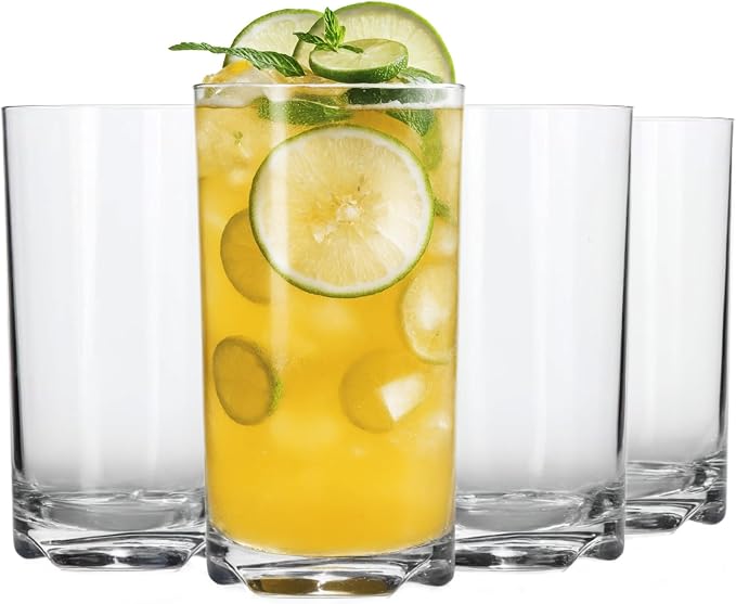 Lily's Home Unbreakable Highball Tumblers, Made of Shatterproof Tritan Plastic by LilysHome