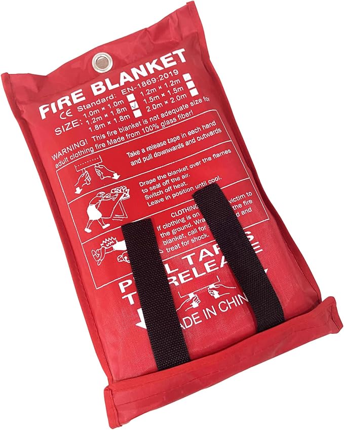 ISOP Fire Blanket 47 * 70 inches – Fire Retardant Blanket – Heavy Duty by ISOP