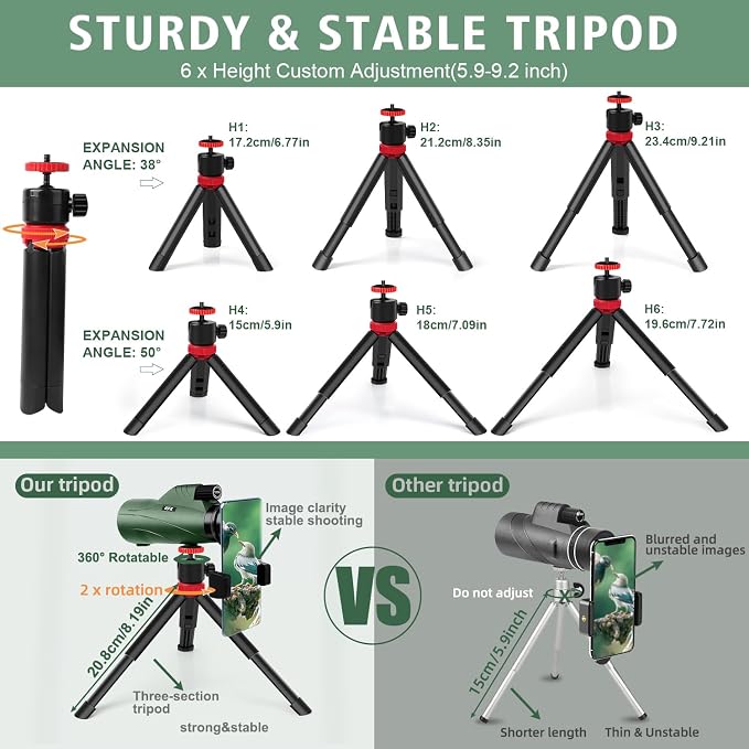 12x56 High Power Monocular Telescope - Image 3