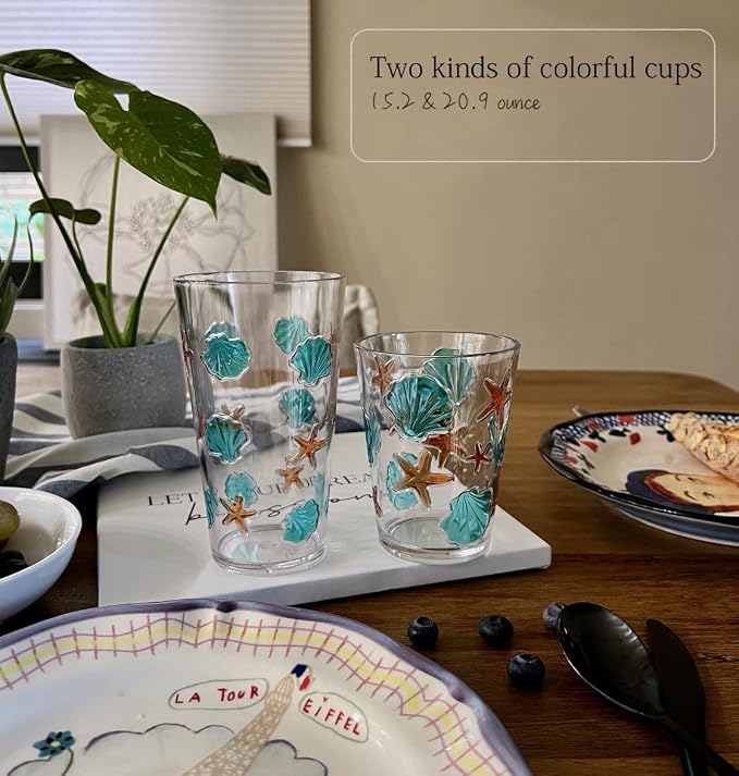 KLIFA- HAWAII series- 15.2 & 20.9 ounce, Sea World Acrylic Drinking Glasses - Image 2
