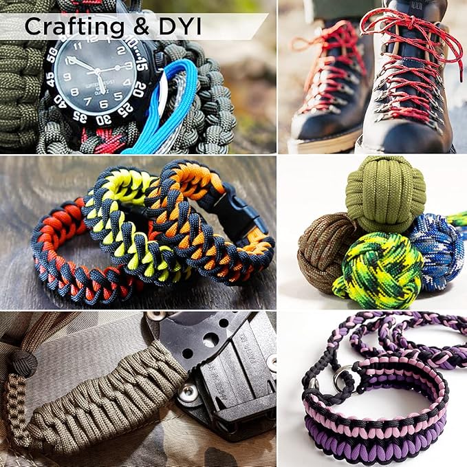 TECEUM Reflective Paracord Rope 1000 – 1000ft/200ft/100ft/50ft – 40+ Colors – - Image 8