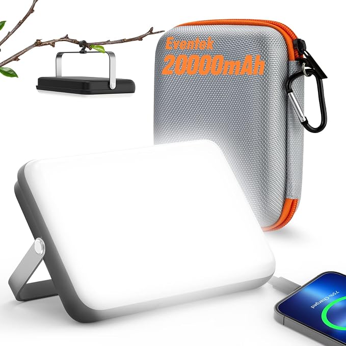 Eventek LED Camping Lantern Rechargeable, 20000mAh Portable Camping Lights up by EVENTEK