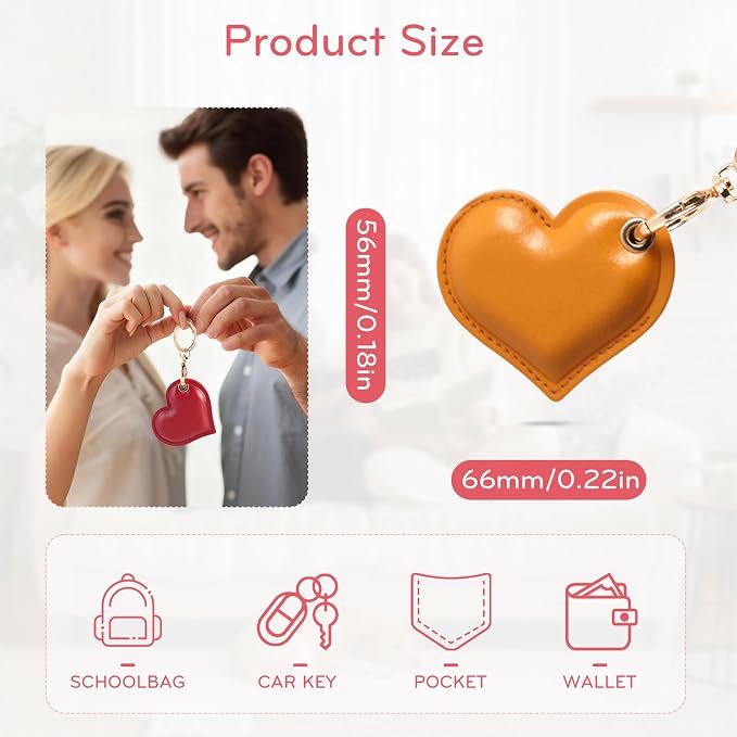 Leather Charm Keychain Holder Case Compatible - Image 3