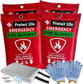 Protect Life Saving Emergency Fire Blankets 4 Pack by ProtectLife