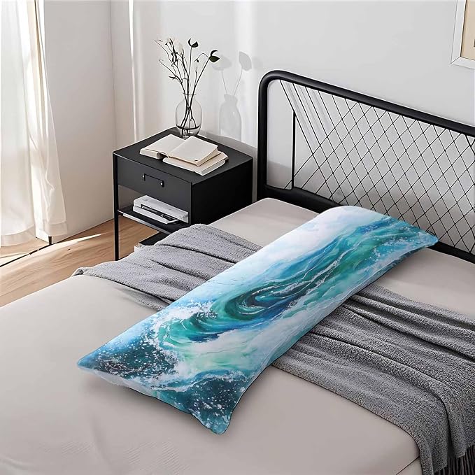 Couch Body Pillow Cover Ocean Wave Bedding Body Pillow Case - Image 7