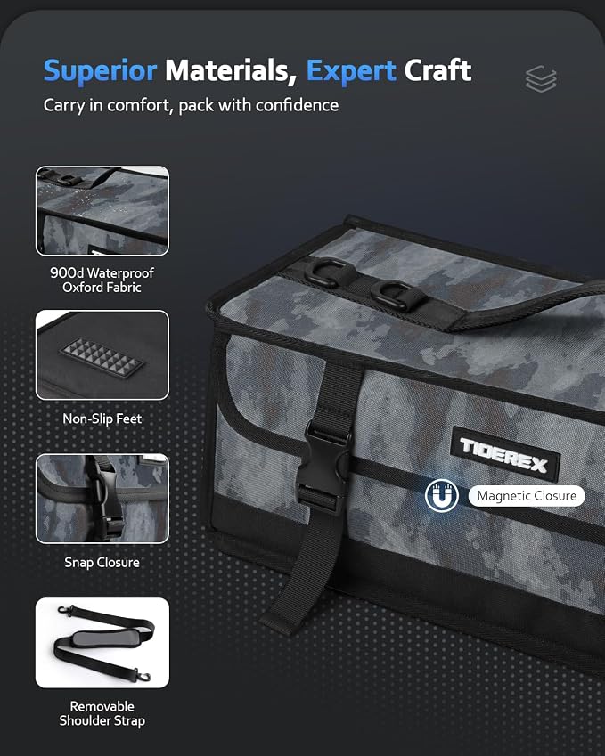 Large Fishing Tackle Bag for Soft Plastic Baits Storage, Fishing Gear Organizer - Image 6