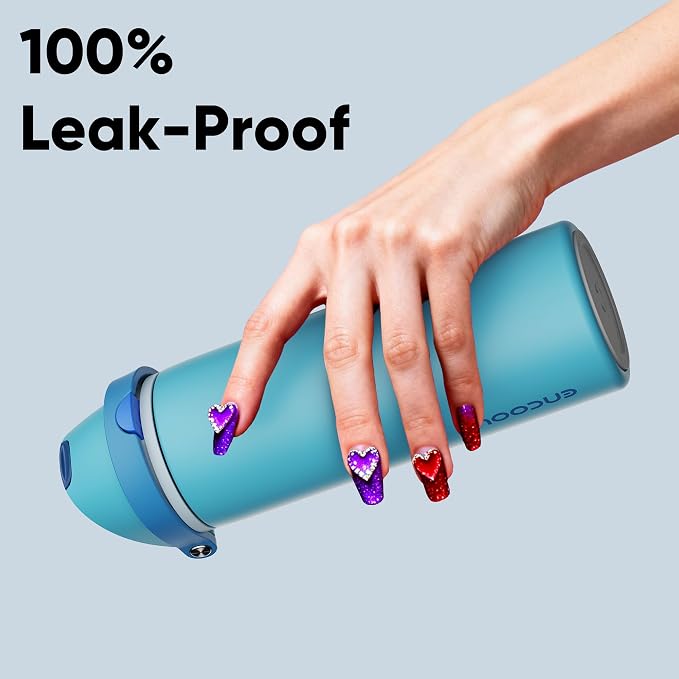 Insulated Water Bottle with Straw - Image 6